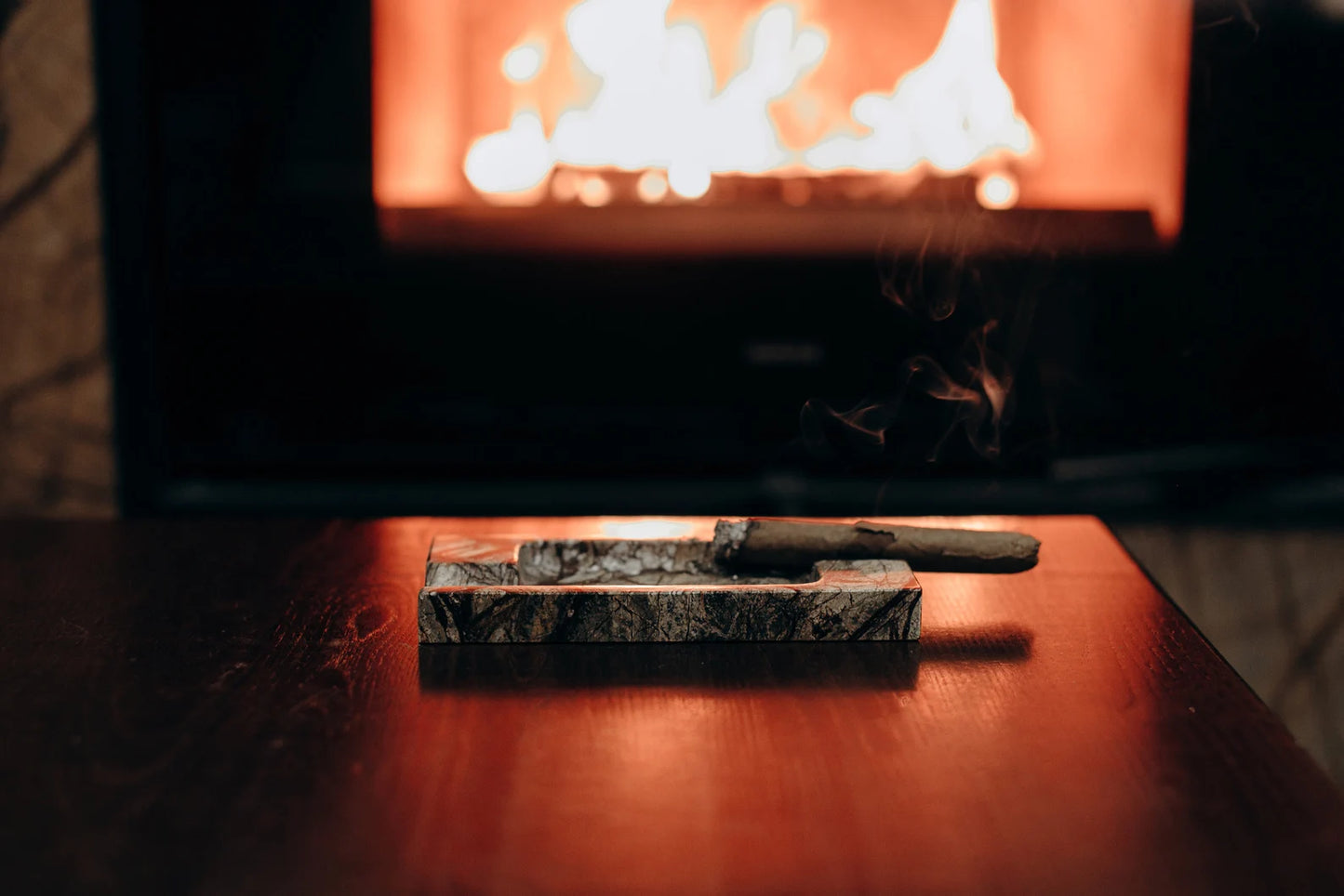 Classic marble ashtray