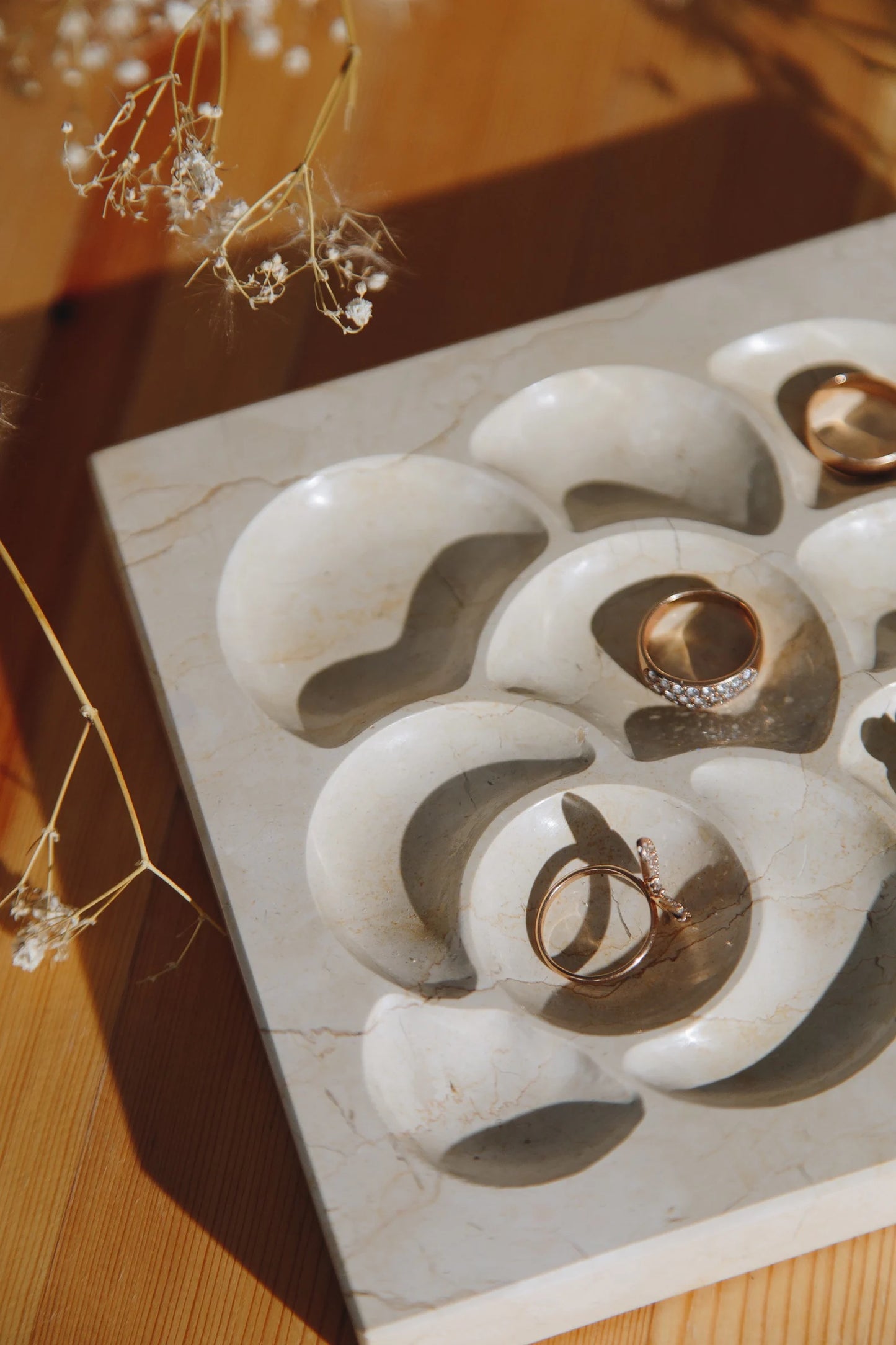 Marble Elegance Jewelry Display Tray