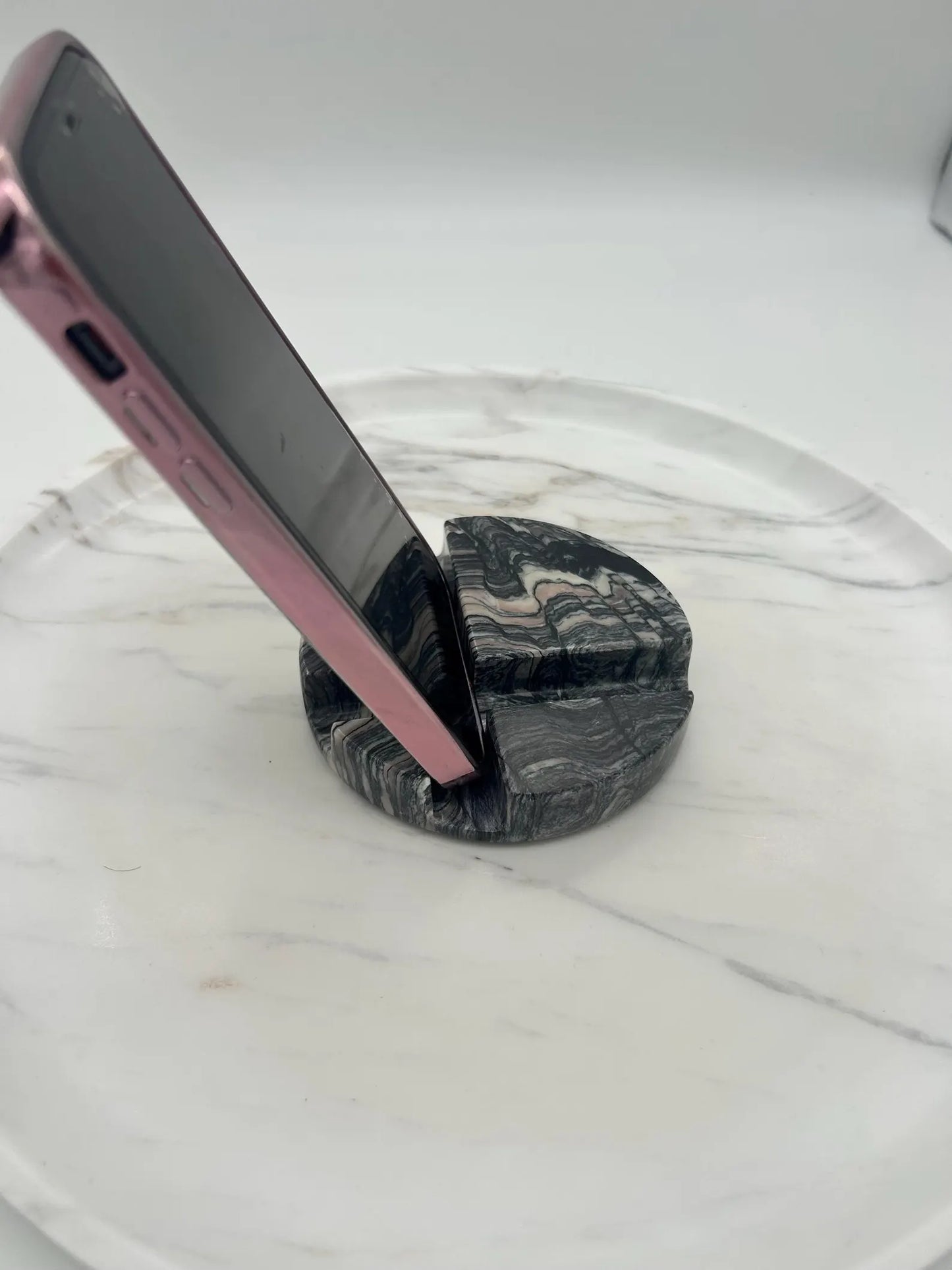 Iphone marble round stand fits all phone models,corporate gift