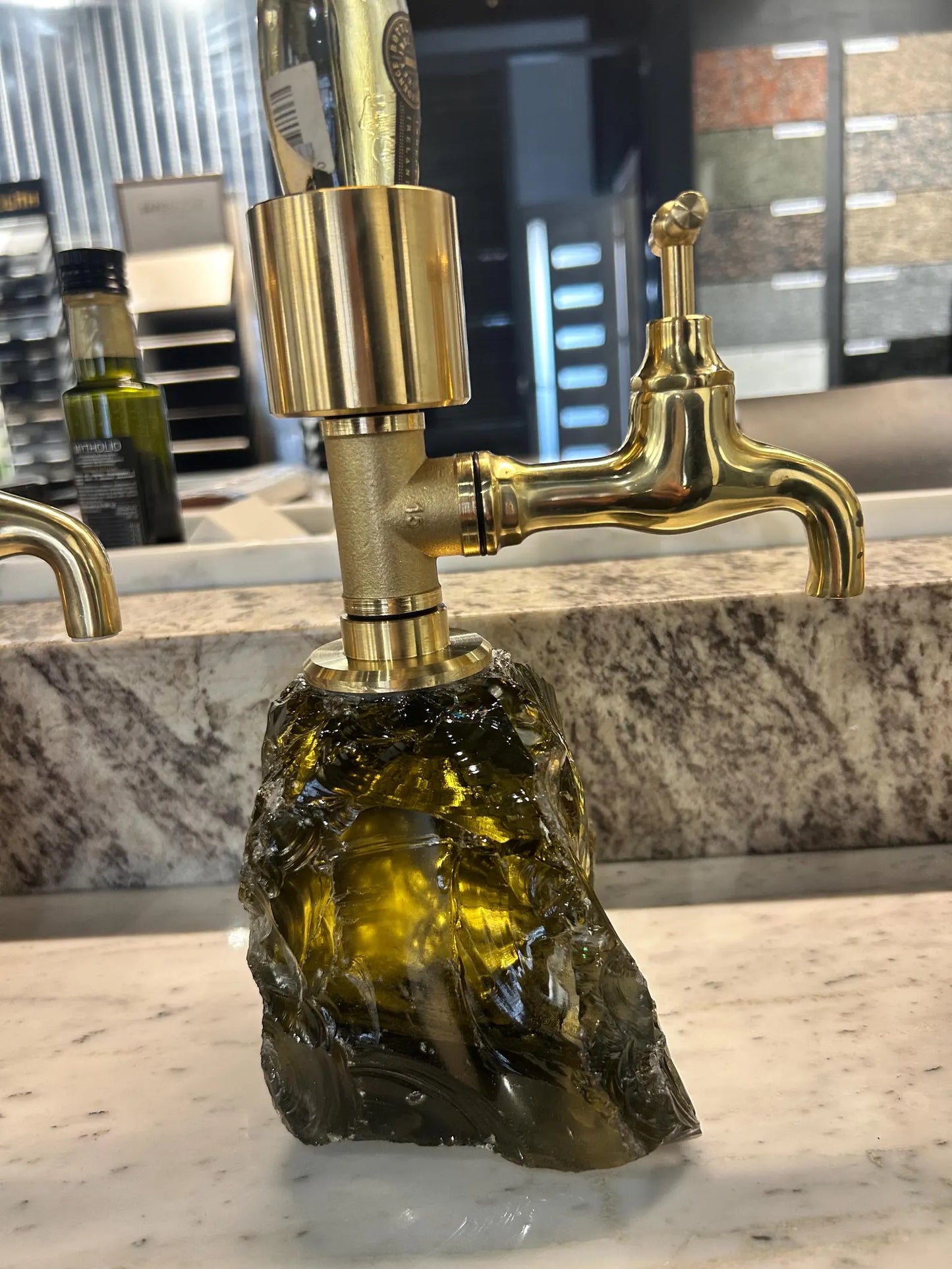 Marble Whiskey Decanter, Luxury Liquor Dispenser