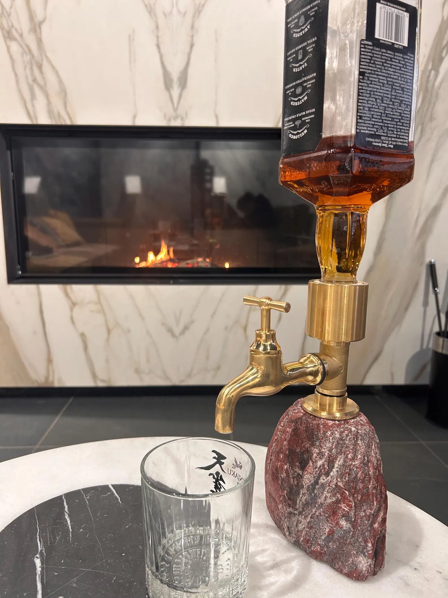 Marble Whiskey Decanter, Luxury Liquor Dispenser